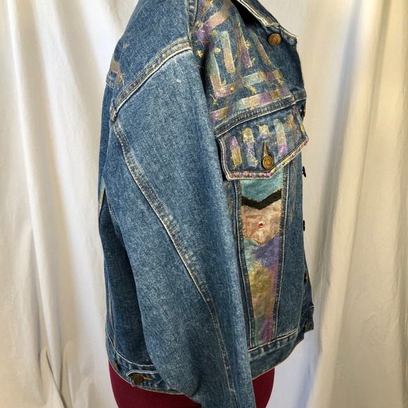 VTG Georges Marciano Custom Denim Jacket - Picture 4 of 11